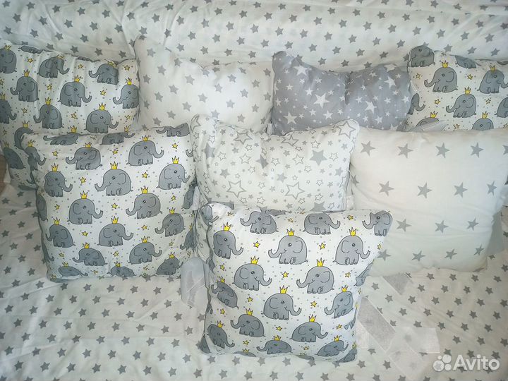 Пошив бортиков, конвертов, подушек