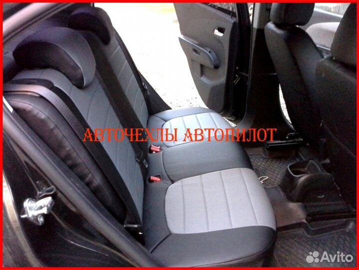 Чехлы Автопилот Chevrolet Aveo T250 из экокожи