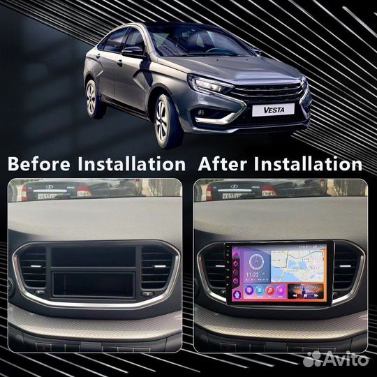 Магнитола LADA Vesta 2023 + android
