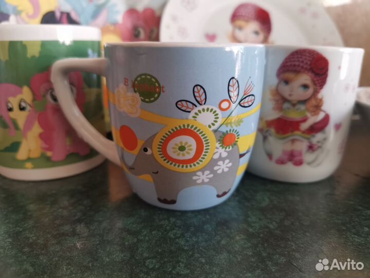 Набор детской посуды фарфор