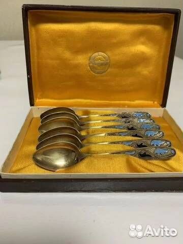 Серебряные кофейные ложки 875пр.6шт. - СССР