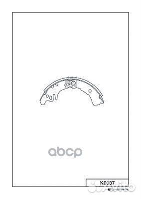 Колодки тормозные барабанные K0037 K0037 Kashiyama