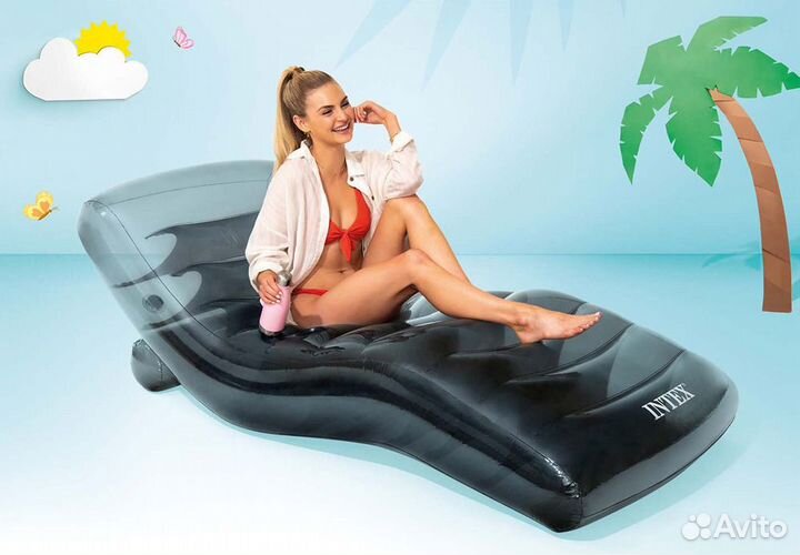 Шезлонг надувной 191*99 см Intex 56875