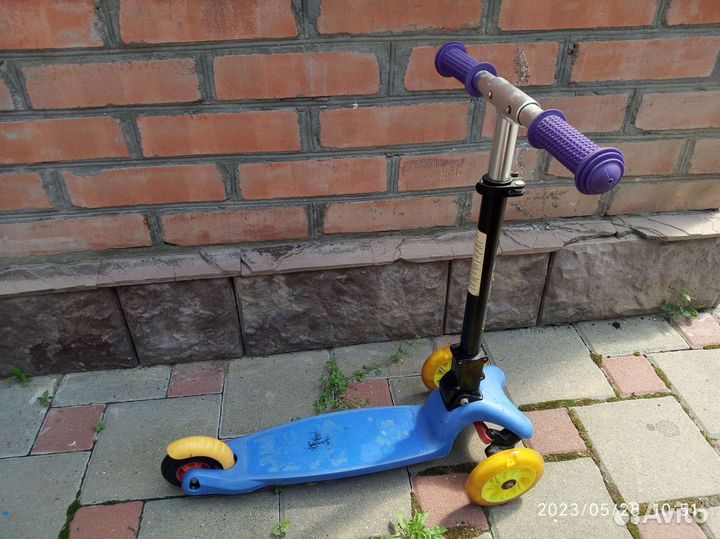 Самокат детский трехколесный бу