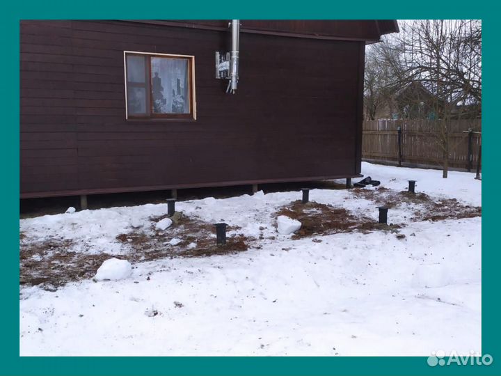 Монтаж винтовых свай под ключ