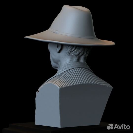 Эд Харрис из Мира дикого запада 3Д печать бюст