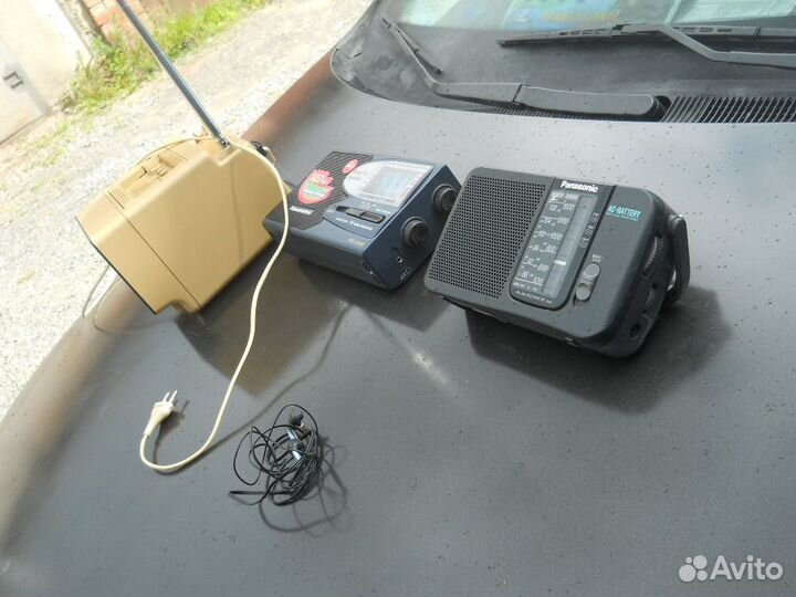 Радиотехника 3 штуки один лот радио panasonic