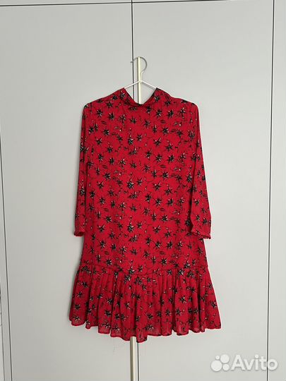 Красное нарядное платье