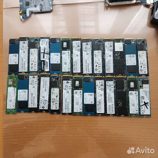 M2 nvme Ssd 256gb /512gb неисправные 26шт