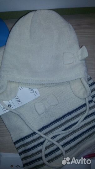 Шапка и шарф новые