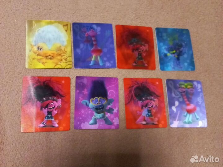 Карточки Тролли большие гастроли Пятерочка