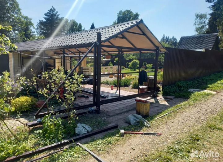 Навес 10 на 10 метров