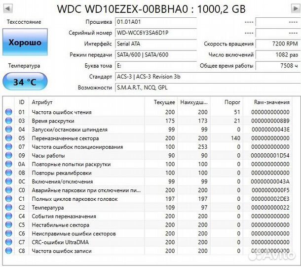 Жесткий диск WD Blue 1 TB