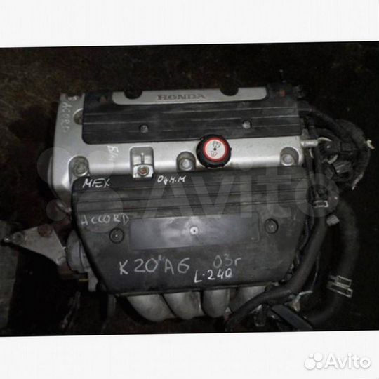 Двигатель Honda Accord 2.0 модель K20A6 Гарантия