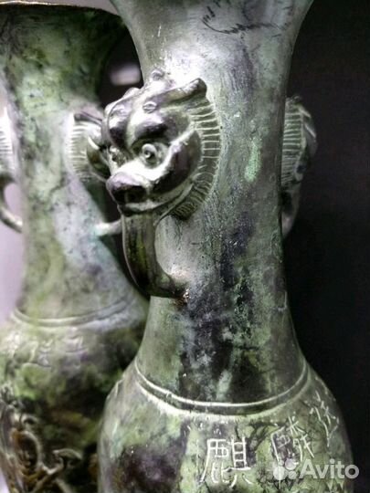 Винтажные вазочки, бронза, китай