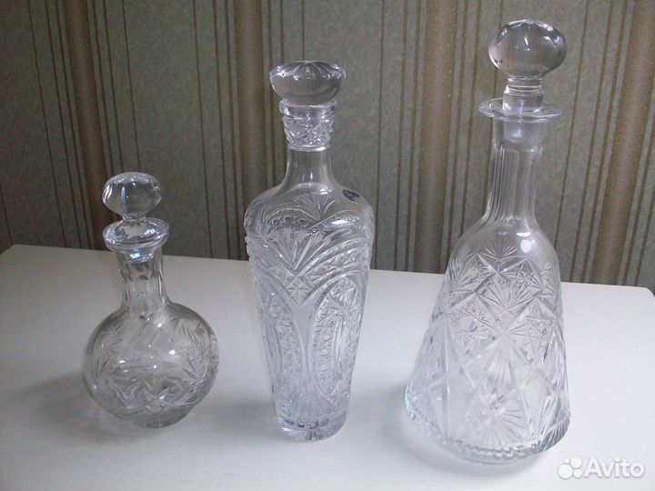 Графины хрустальные СССР от