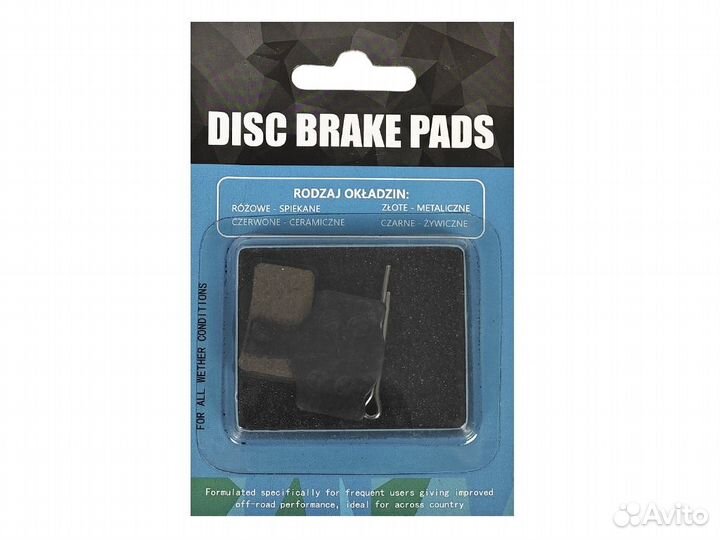 Колодки тормозные велосипедные TP-03F