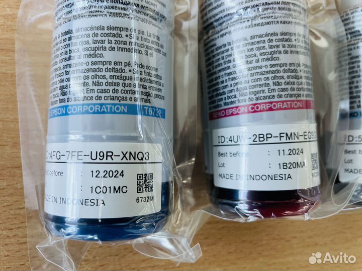 Оригинальные чернила для Epson l800, l1800