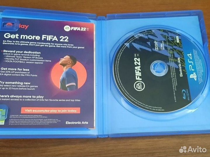 Диск FIFA 22 на ps4