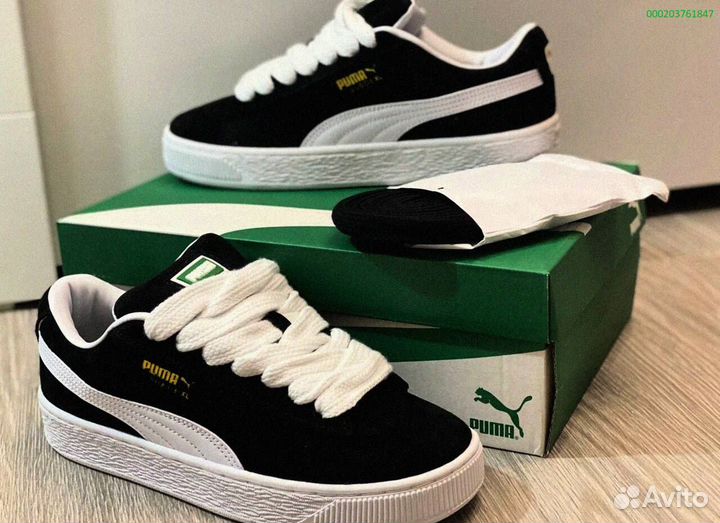 Кроссовки мужские Puma Suede XL “Black White “