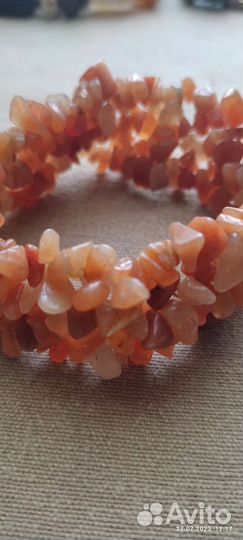 Браслет сердоликовый