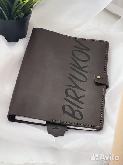 Именной ежедневник из кожи