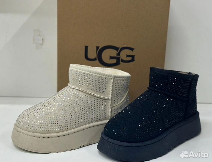 Угги новые черные