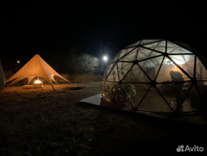 Купольный шатер для глэмпинга