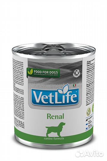 Farmina вет.корма консервы для собак при почечной