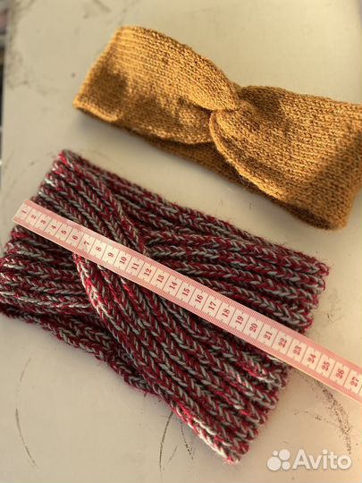 Повязка на голову вязаная