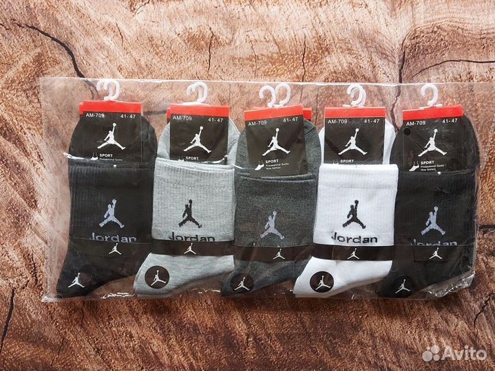 Носки Nike Adidas Jordan белые