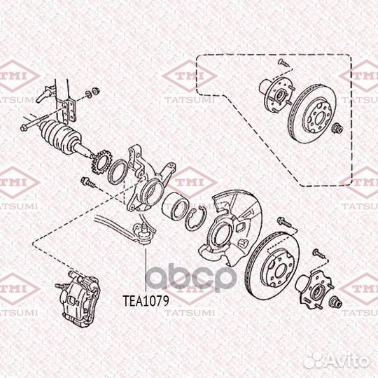 TEA1079 опора шаровая\ Mazda 626 82