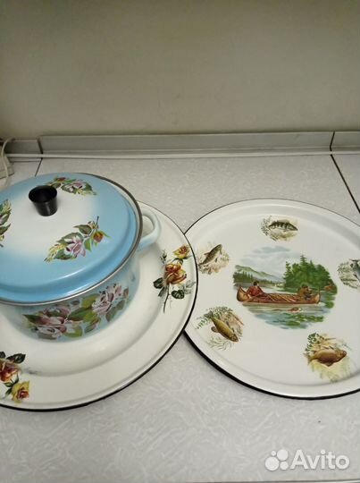 Посуда новая эмалированная