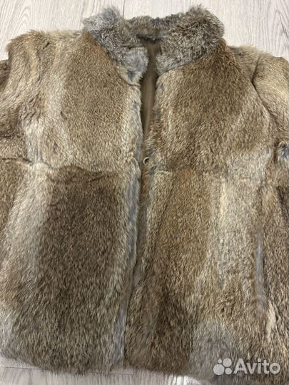 Натуральная шуба из кролика