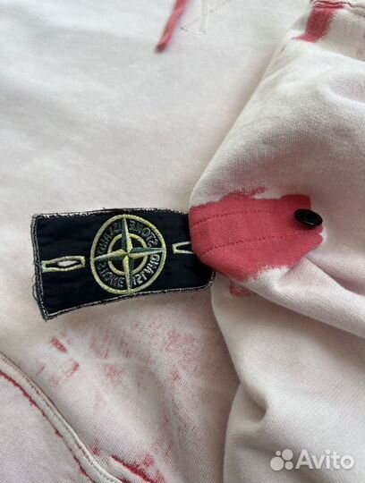 Stone island hand corrosion hoodie