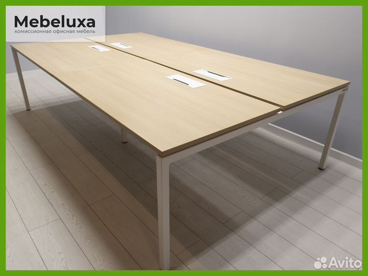 Стол офисный на 4 рабочих места, бенч-система