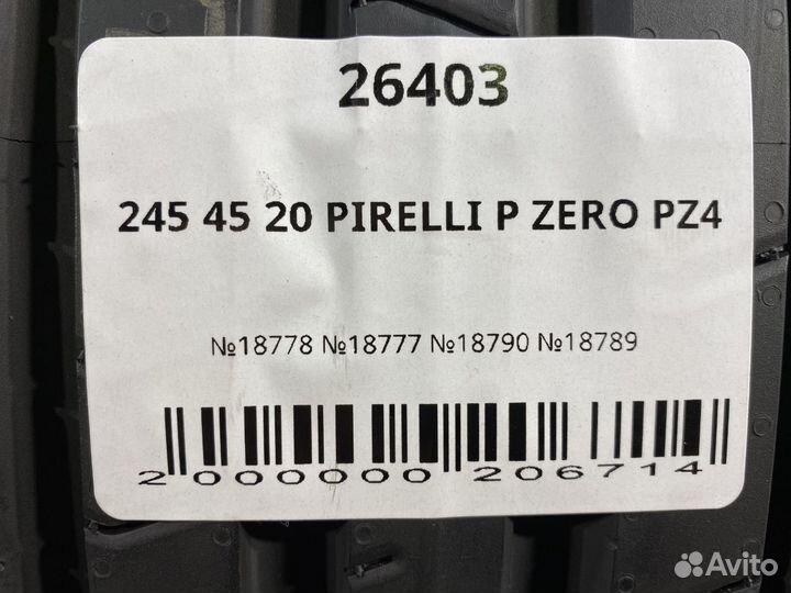 Pirelli P Zero PZ4 245/45 R20 111W