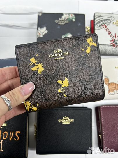 Кошелек Coach новый натуральная кожа