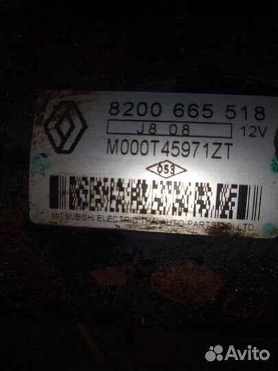 Стартер к4м на рено, дастер 1.6 рено лагуна 3 1.6