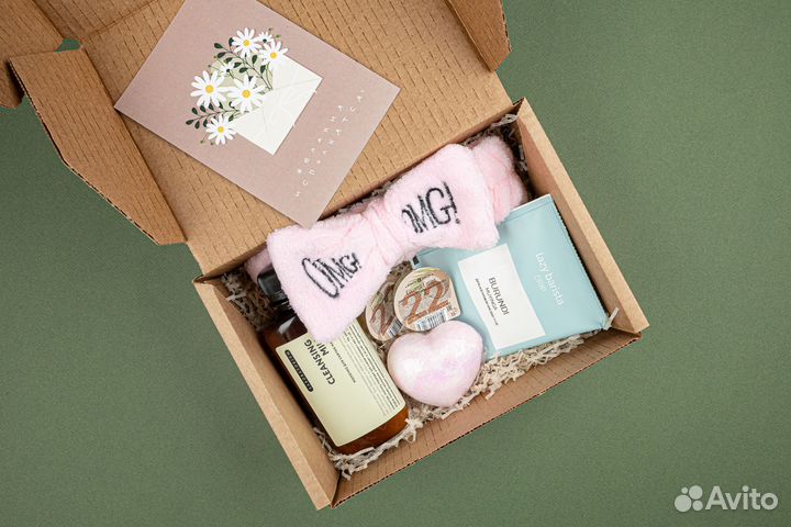 Подарочный набор care box подарок для девушки/подр