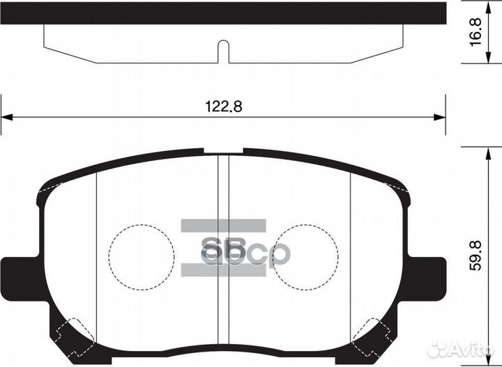 SP1373 колодки дисковые передние Toyota Avensi