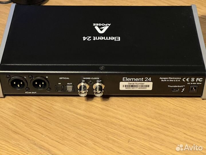 Apogee Element 24 + Control + cab. Thunderbolt 2/3