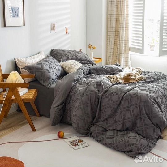 Комплект постельного белья boris сатин плюмети