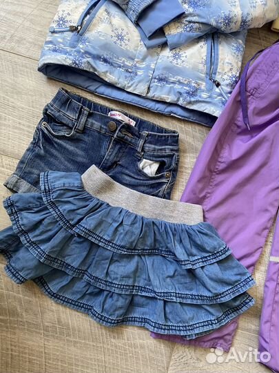 Вещи пакетом на девочку 104 110