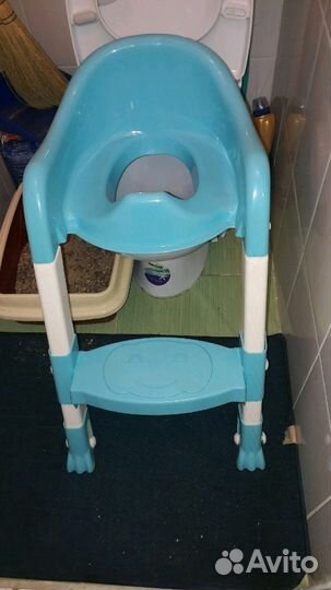 Сидушка накладка на унитаз со ступенькой