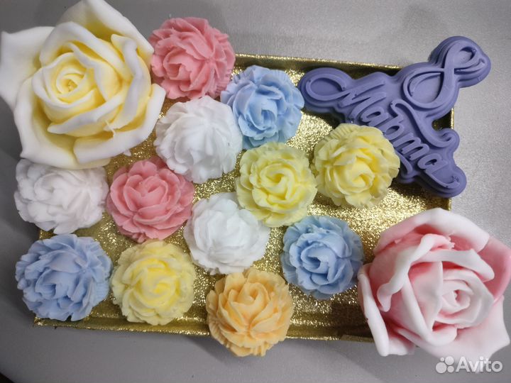 Букет из мыльных роз