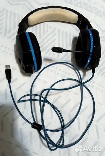 Гарнитура проводная геймерская и микрофон