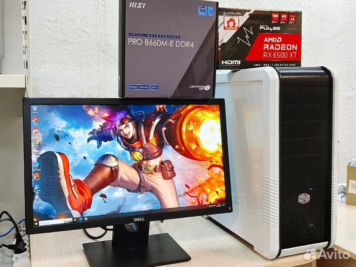 Компьютер i5-12400F RX 6500XT