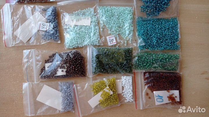 Бисер стеклярус