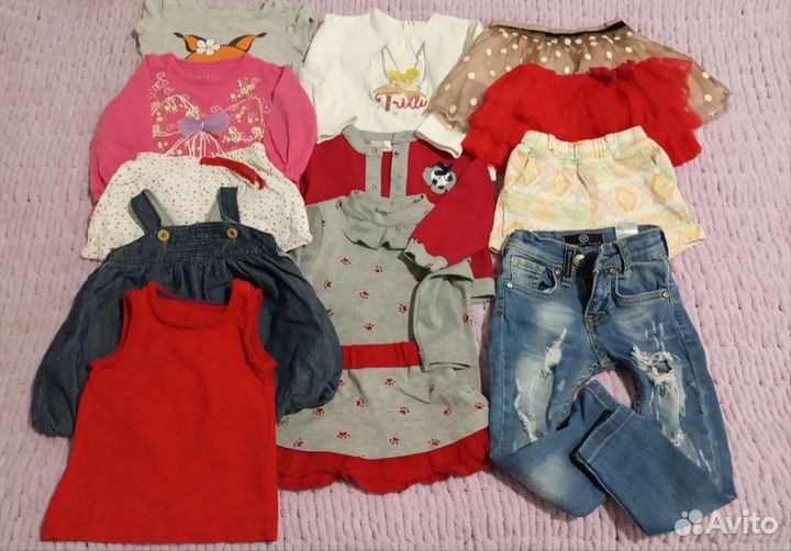 Вещи пакетом на девочку 50-80